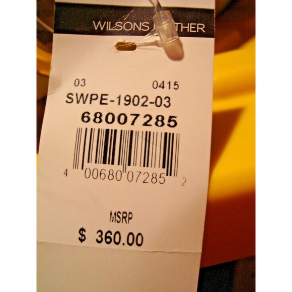 Wilsons Leather Kate & Mallory Leather Shopper Tote Handbag Gray Black NWT RARE - Picture 8 of 9